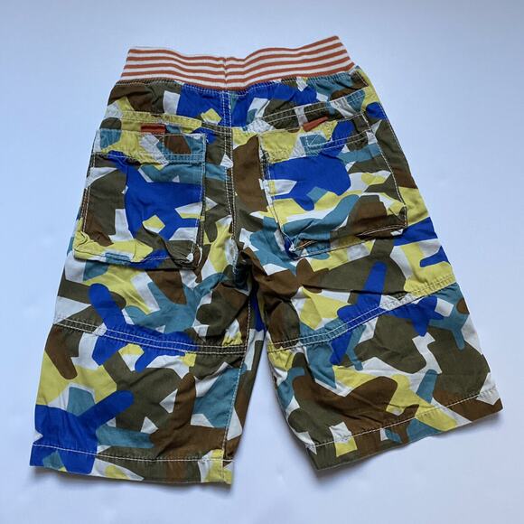 Mini Boden Plane Camo Techno Shorts - Picture 2 of 2